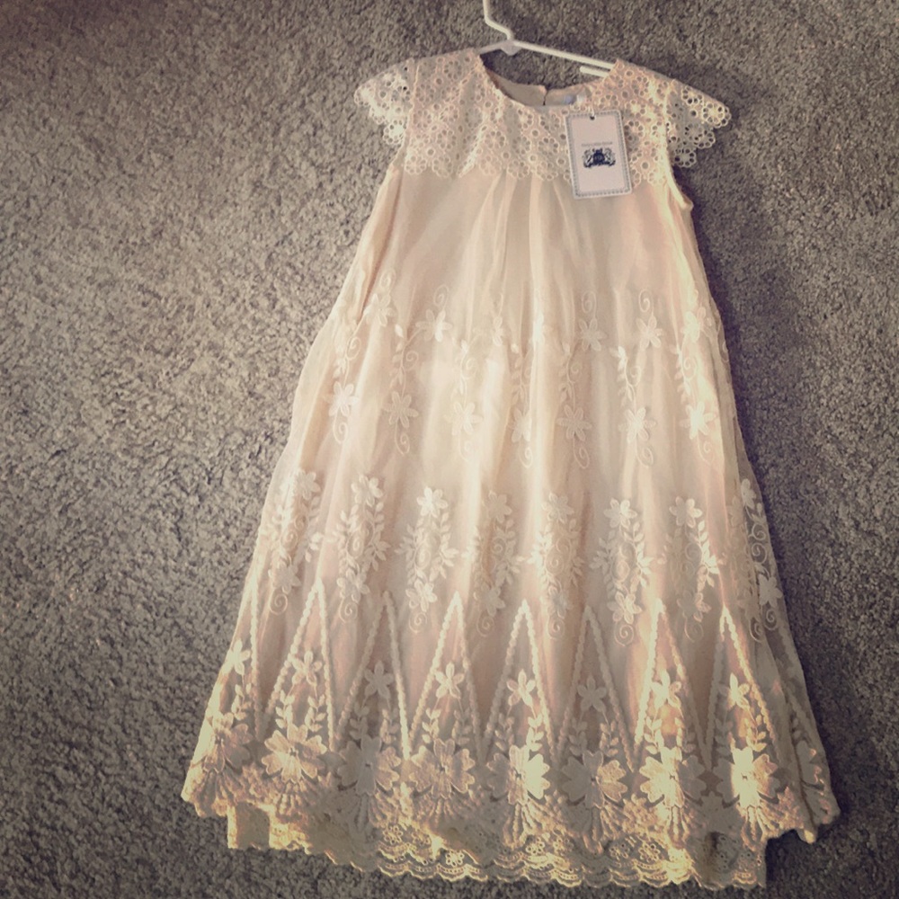 Sweet cream colored lace dress